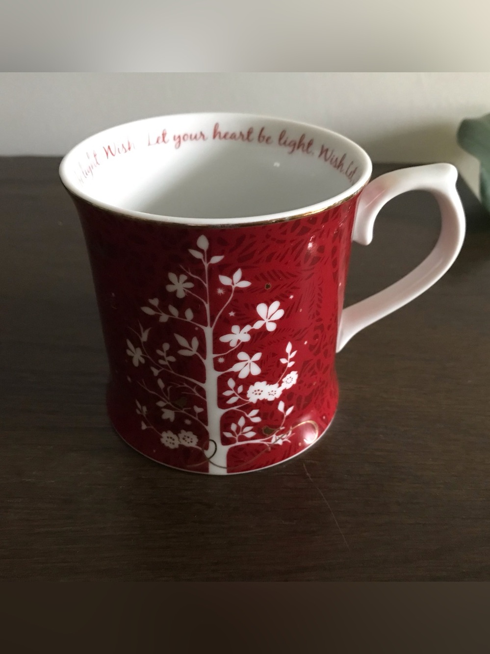 Starbucks 2009 Rosanna Let Your Heart Be Light Holiday Mug 12 oz. Bird Chr